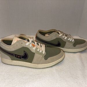 Nike Air Jordan 1 Low SE Craft “Light Olive” FD6819-300 Men’s 9 Women